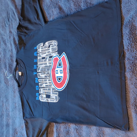 NHL| Vintage Montreal Canadiens NHL Black Short Sleeve T-shirt - Picture 8 of 12